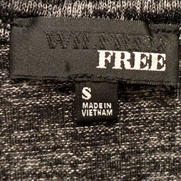 EUC Aritzia Wilfred Free S Heather Grey Cutout Back Stretch Dress - Picture 4 of 4